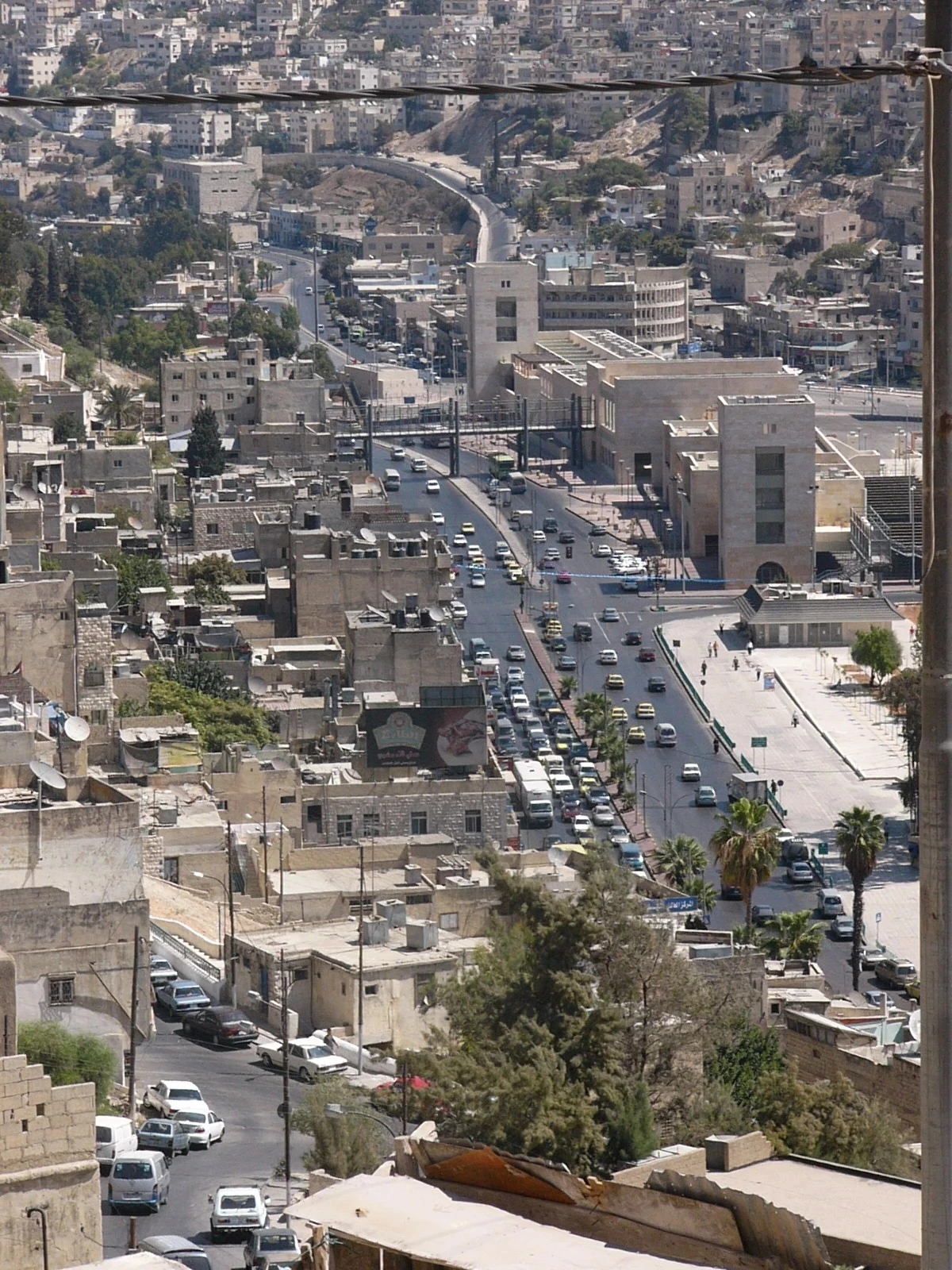 Luchtfoto van de hoofdstad Amman